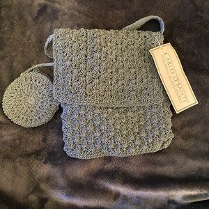 Gray Woven Women's Bag by Carlo D’Santi Never used brand new